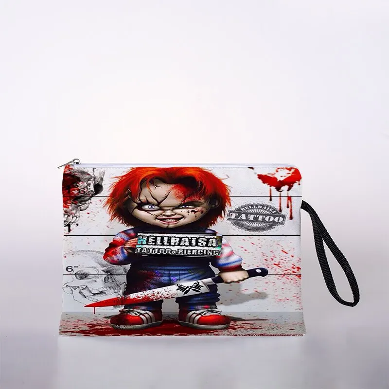 Halloween pattern cosmetic bag ladies mini cosmetic bag storage bag travel storage bag handbag