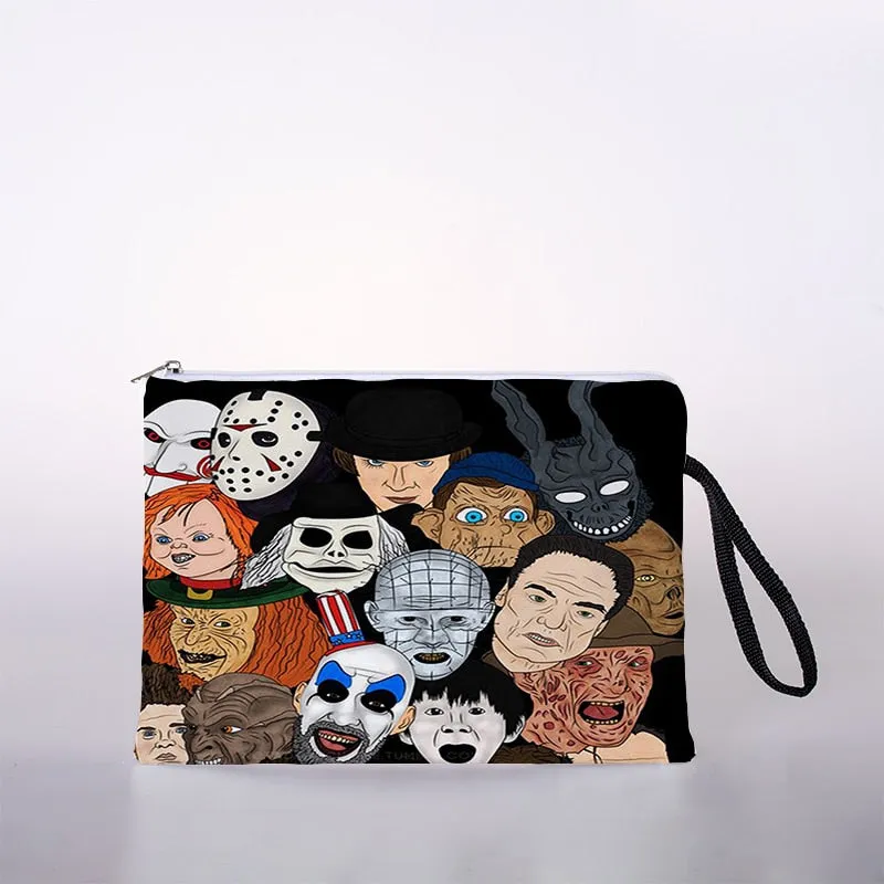 Halloween pattern cosmetic bag ladies mini cosmetic bag storage bag travel storage bag handbag