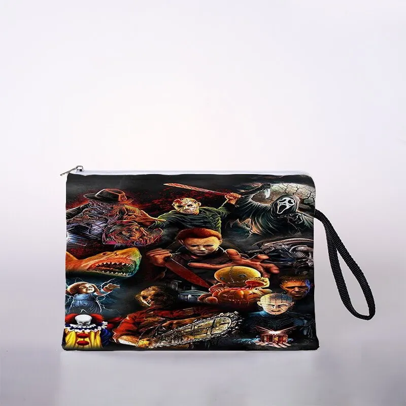 Halloween pattern cosmetic bag ladies mini cosmetic bag storage bag travel storage bag handbag