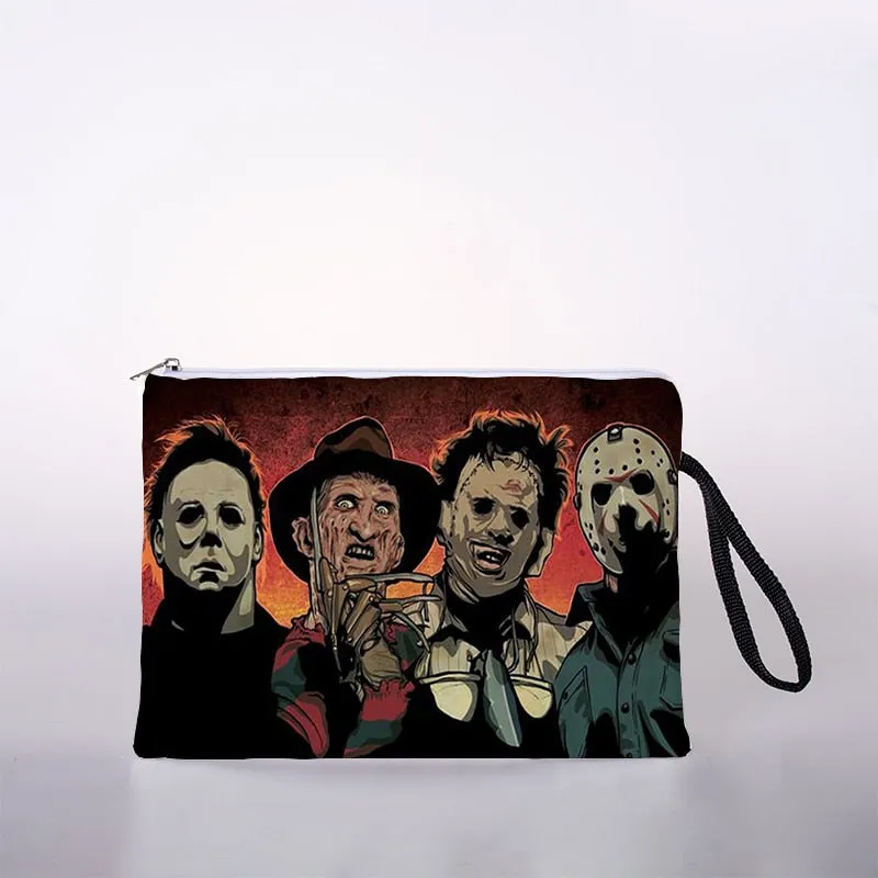 Halloween pattern cosmetic bag ladies mini cosmetic bag storage bag travel storage bag handbag