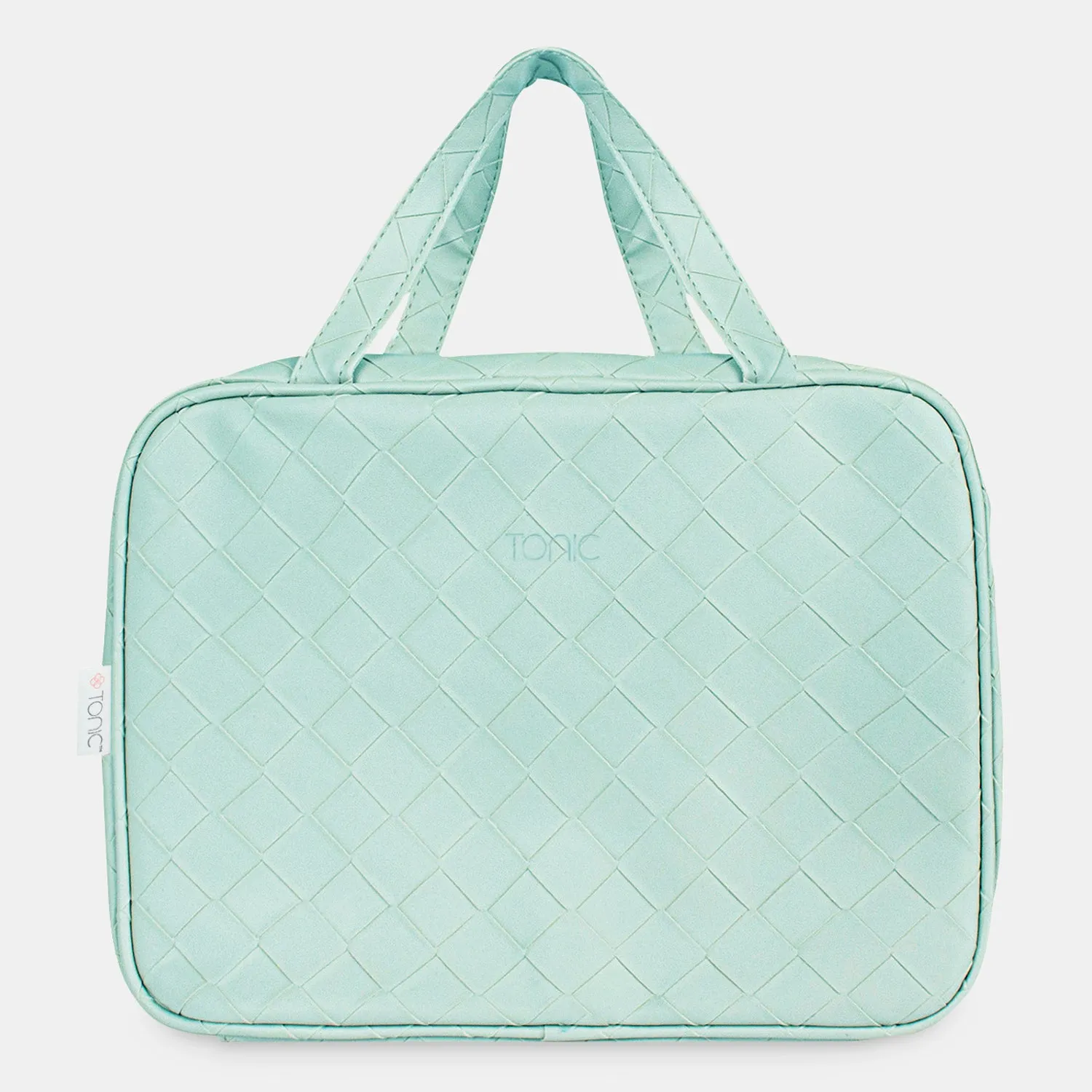 Hanging Cosmetic Bag - Woven Teal
