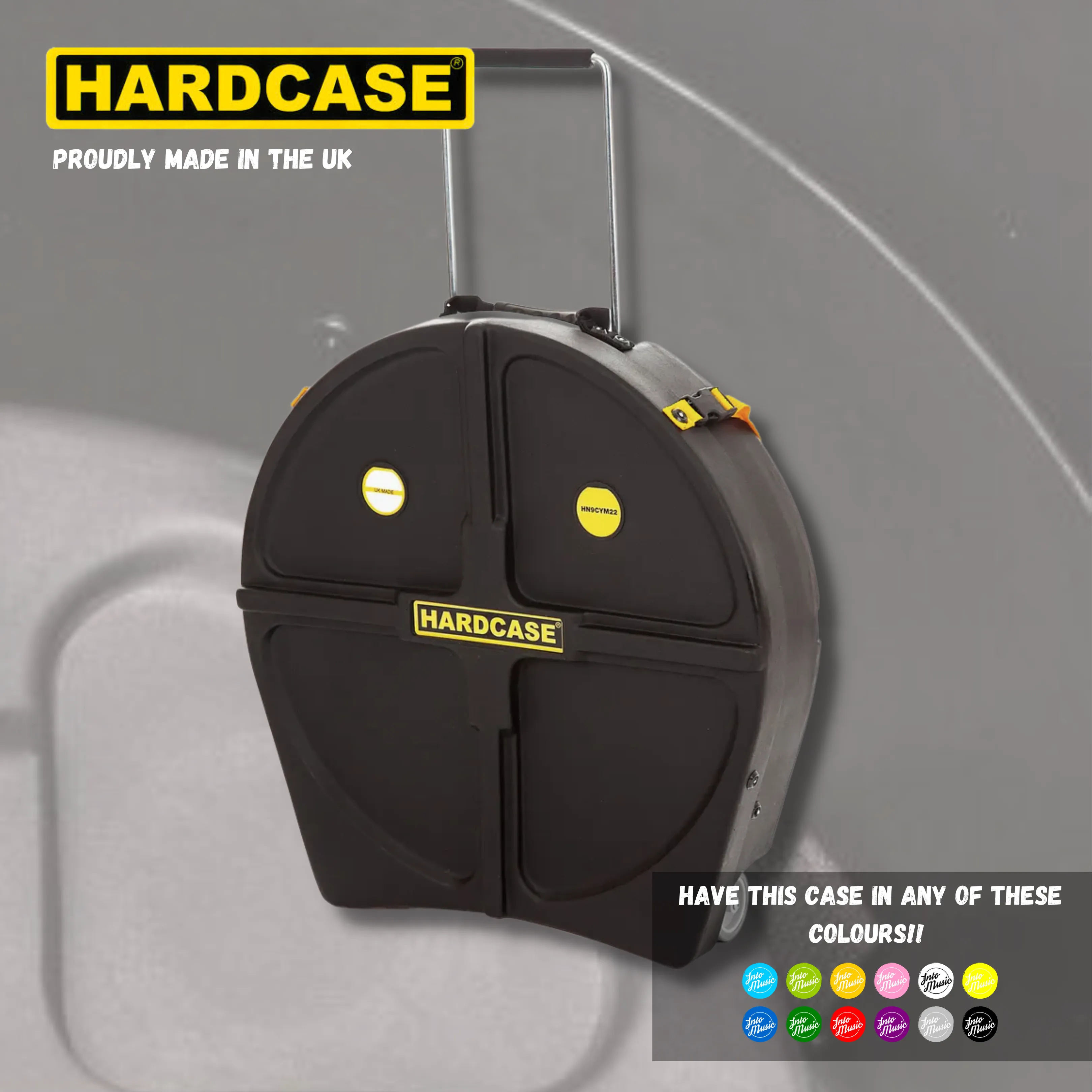 HARDCASE HN9CYM22 Cymbal Case With Wheels