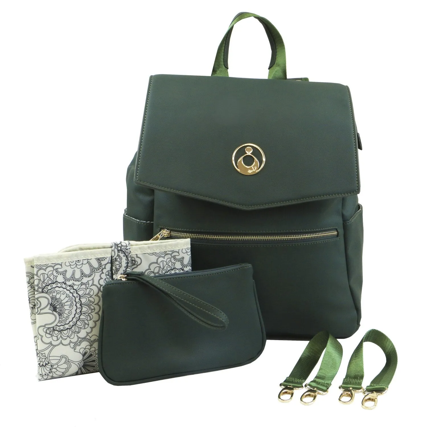 Hartley Backpack Nappy Bag - Forest