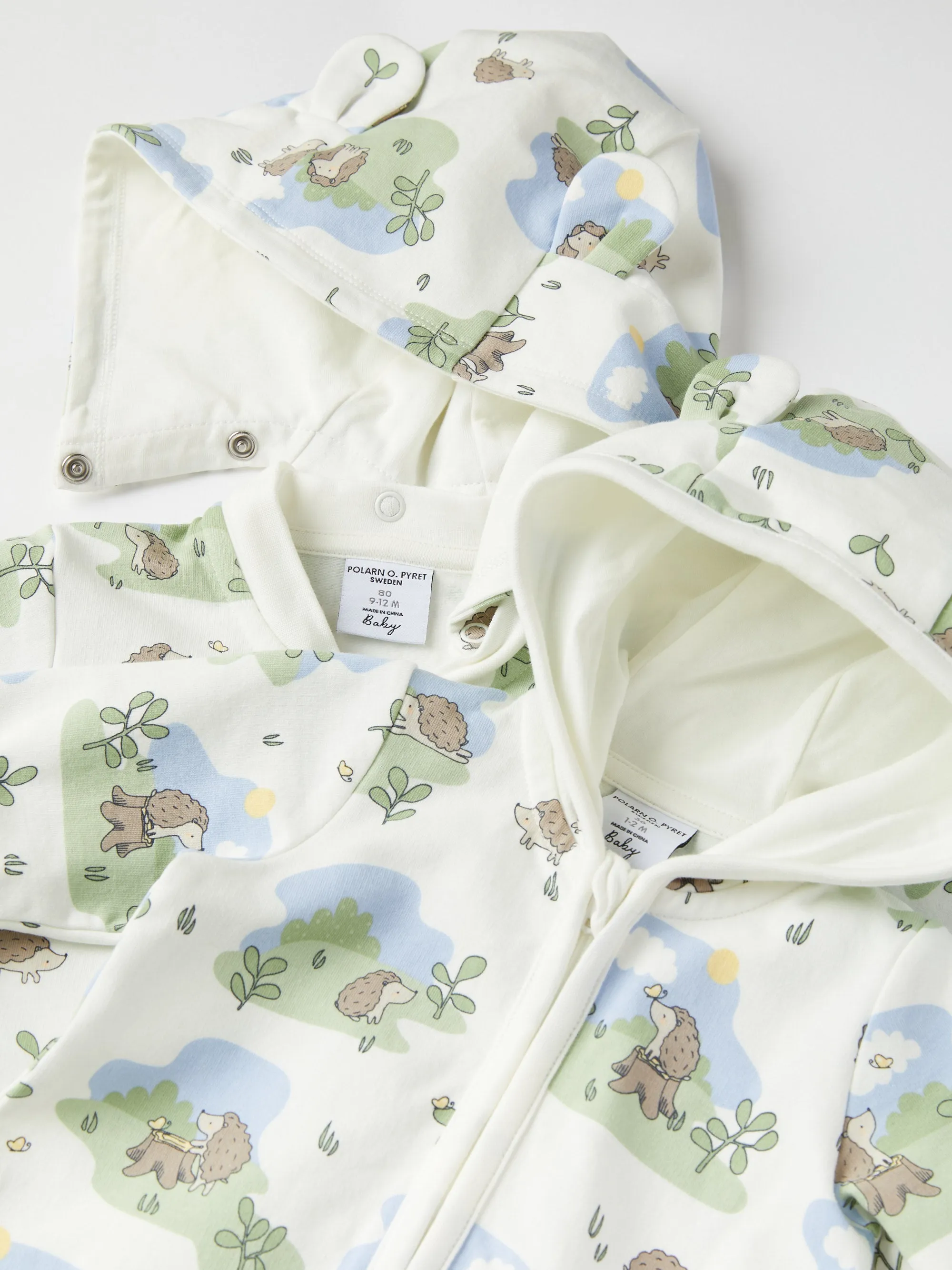 Hedgehog Print  Baby All-in-one