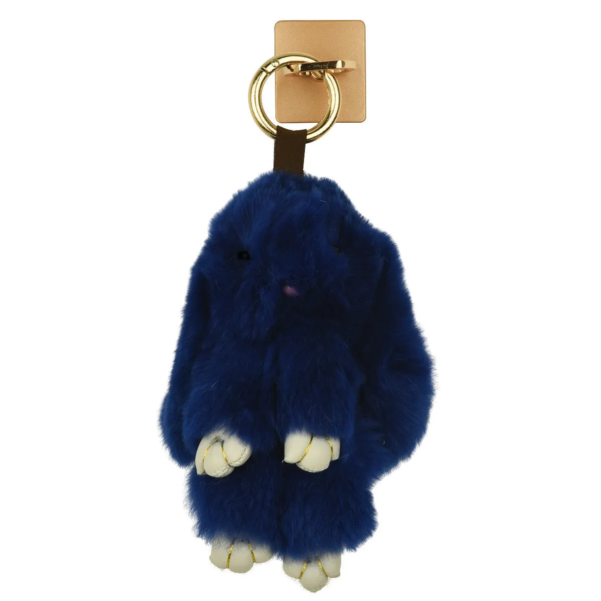 iOrigin Ring Grip/ Kick Stand   Furry Plush Bunny Toy Key Chain for Mobile Phones & Tablets