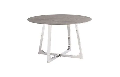 Jersey 1.35M Round Dining Table - Grey