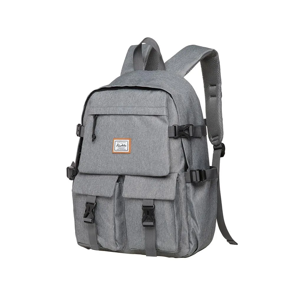 KAUKKO Backpack for School, KS22 ( Grey / 18.4L )