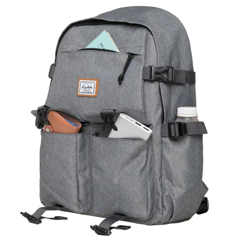 KAUKKO Backpack for School, KS22 ( Grey / 18.4L )