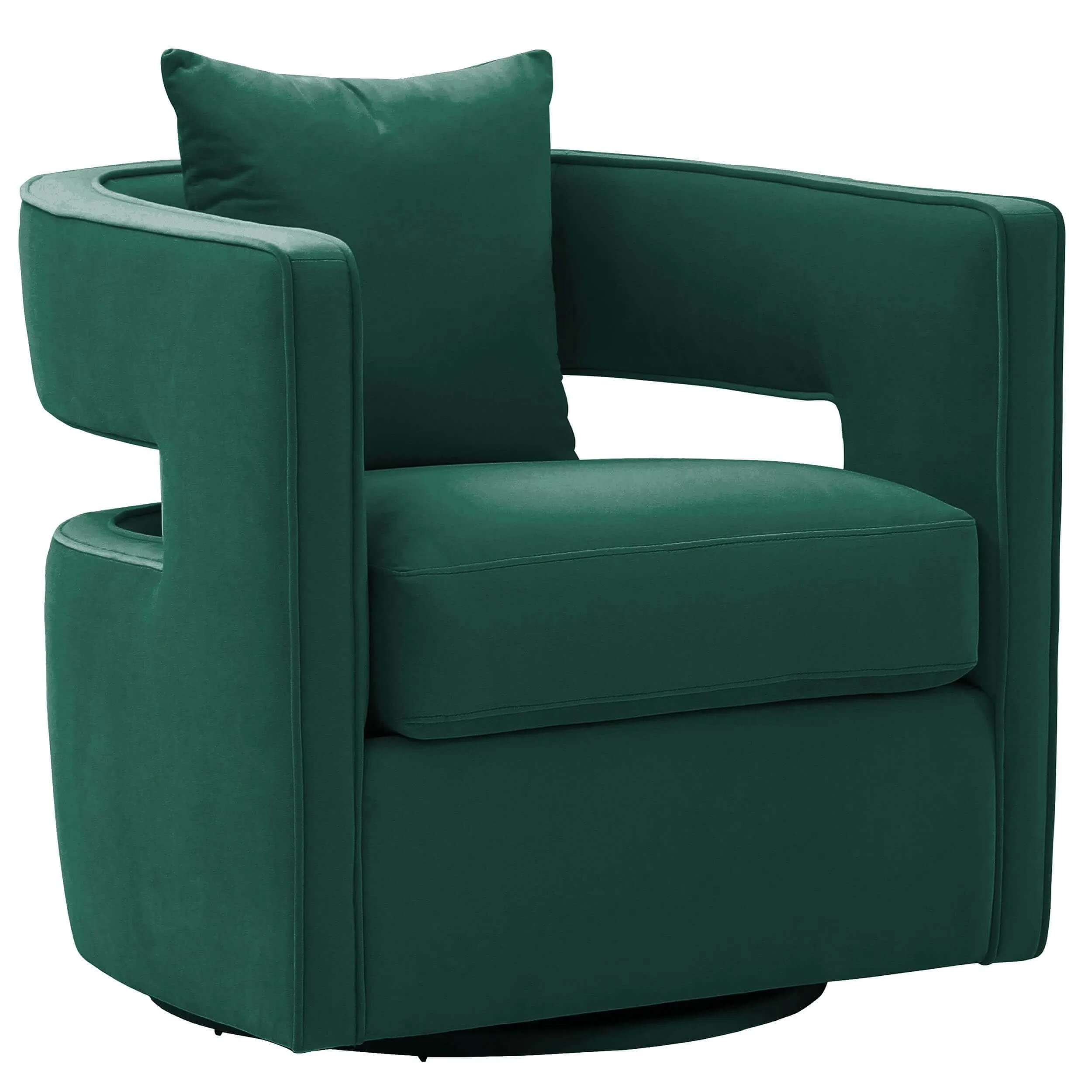 Kenneth Swivel Chair, Forest Green