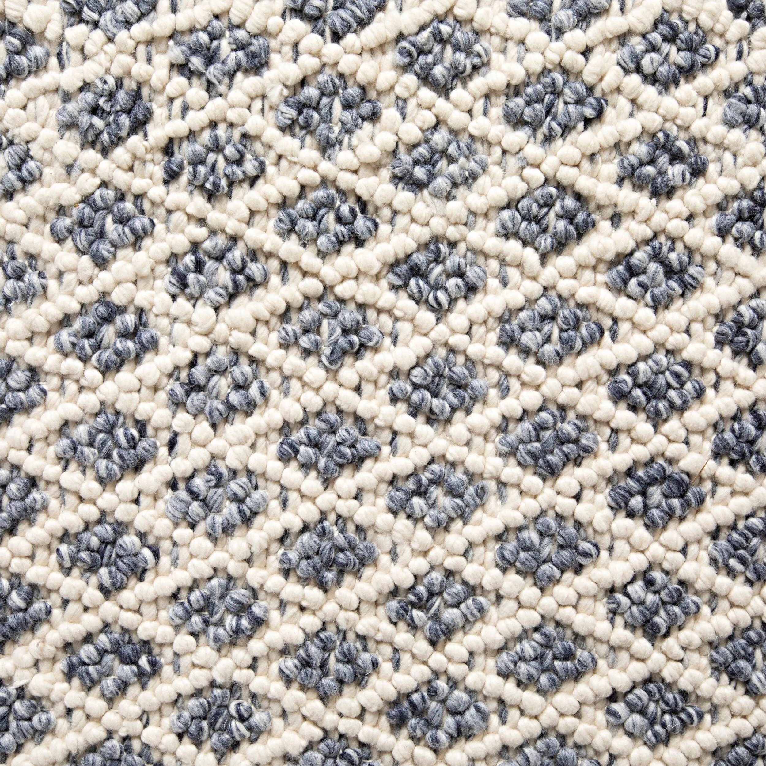 Kira Diamond Handwoven Blue & Cream Rug 300x240cm