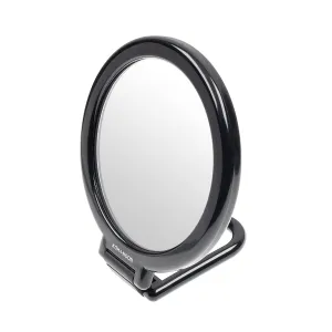 KOH-I-NOOR Double-Sided Mirror with Folding Handle x6 Magnification BLACK