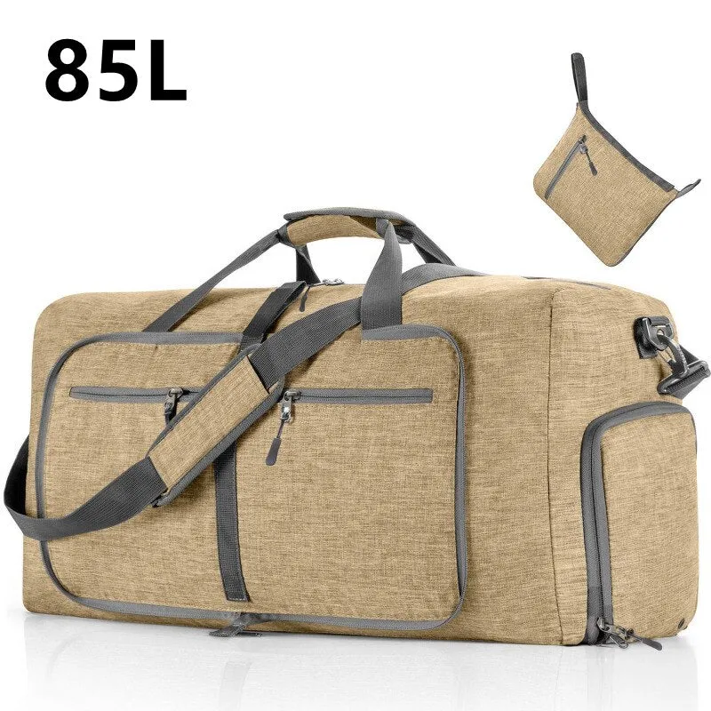 Large Capacity Travel Duffel Bag 85L Shoulder Sports Bag Women Waterproof Oxford Foldable Big Travel Bag Men Fitness Luggage Bag