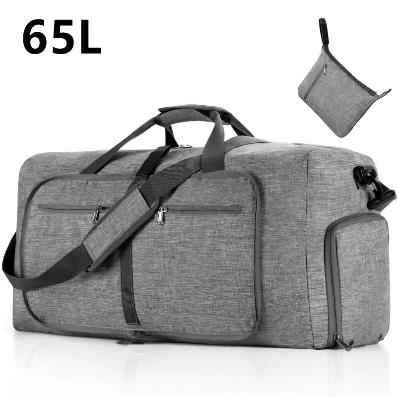Large Capacity Travel Duffel Bag 85L Shoulder Sports Bag Women Waterproof Oxford Foldable Big Travel Bag Men Fitness Luggage Bag