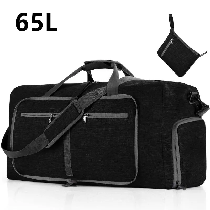 Large Capacity Travel Duffel Bag 85L Shoulder Sports Bag Women Waterproof Oxford Foldable Big Travel Bag Men Fitness Luggage Bag