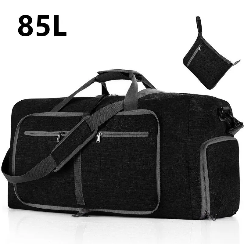 Large Capacity Travel Duffel Bag 85L Shoulder Sports Bag Women Waterproof Oxford Foldable Big Travel Bag Men Fitness Luggage Bag