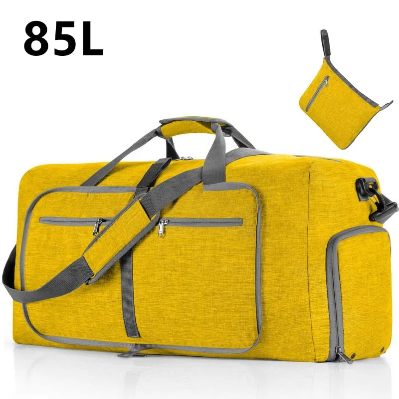 Large Capacity Travel Duffel Bag 85L Shoulder Sports Bag Women Waterproof Oxford Foldable Big Travel Bag Men Fitness Luggage Bag