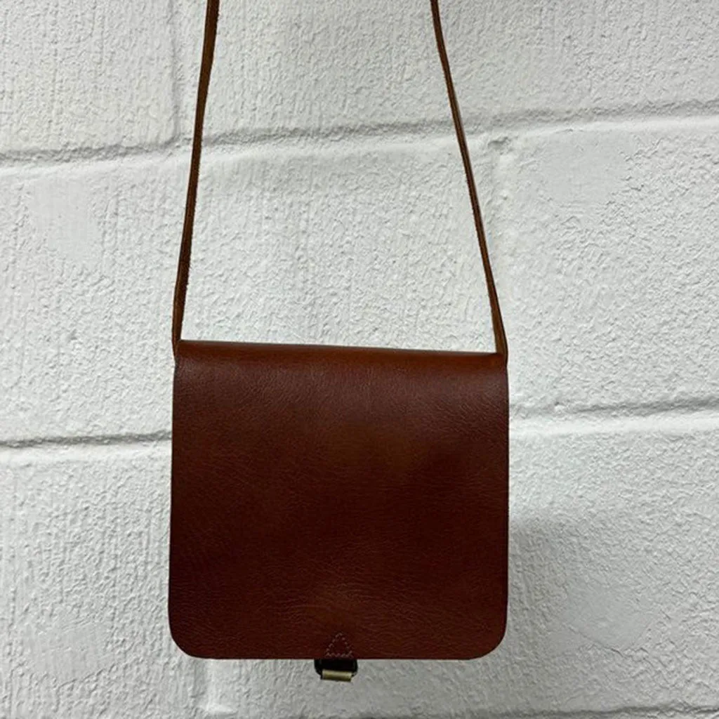 Leather Flight Bag Tan