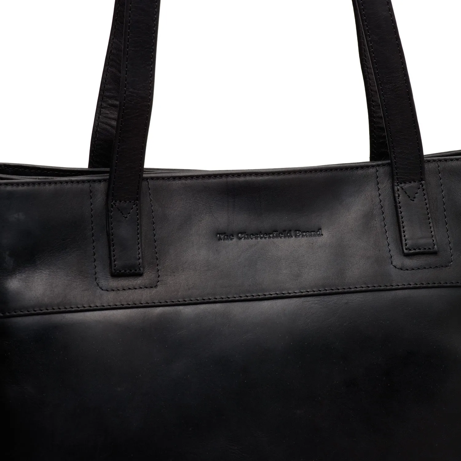 Leather Shopper Black Nola