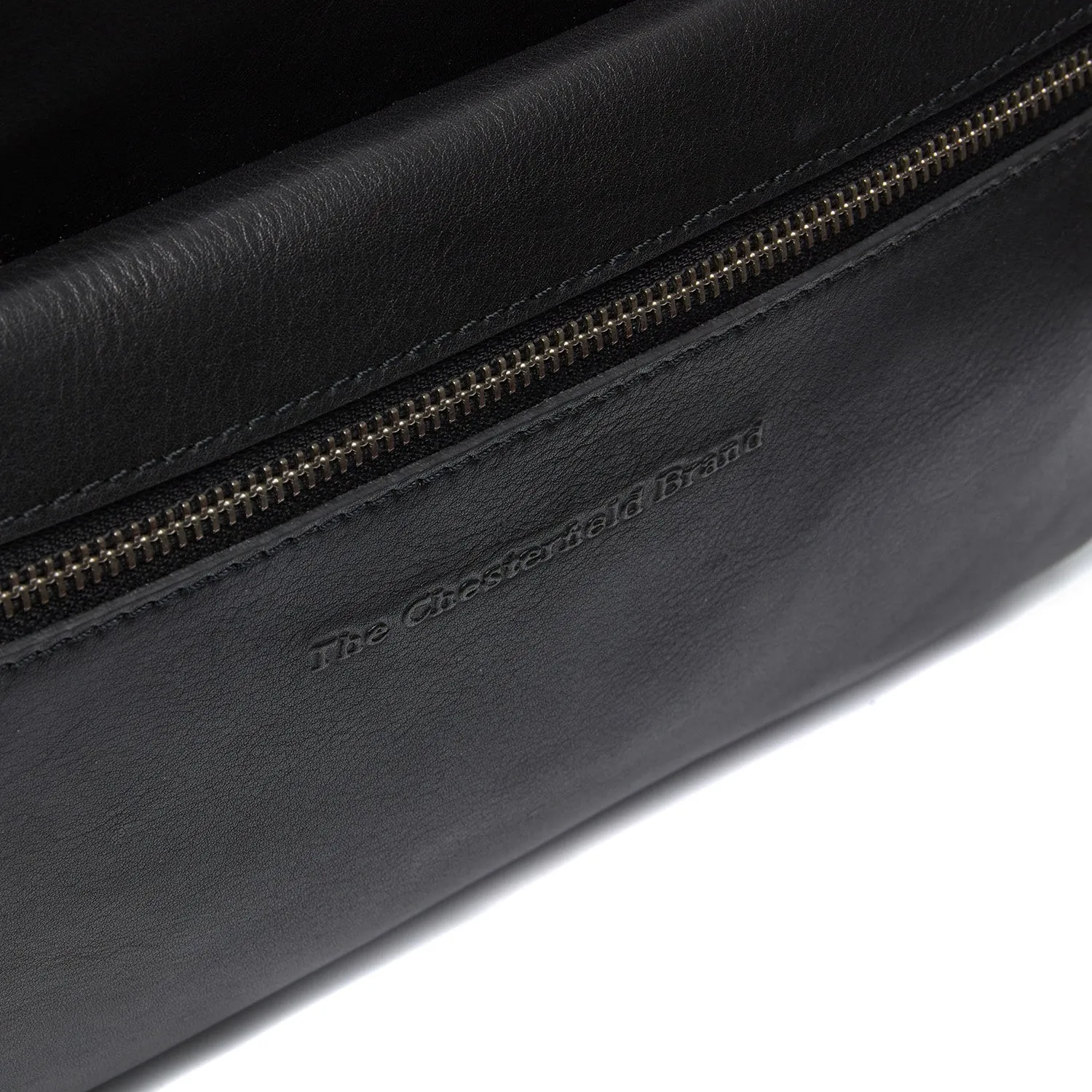 Leather Shoulder Bag Black Novara