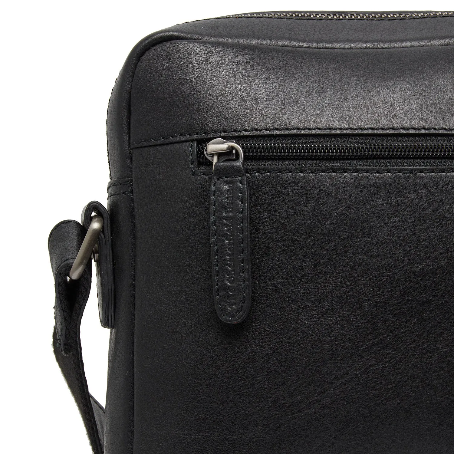 Leather Shoulder Bag Black Novara