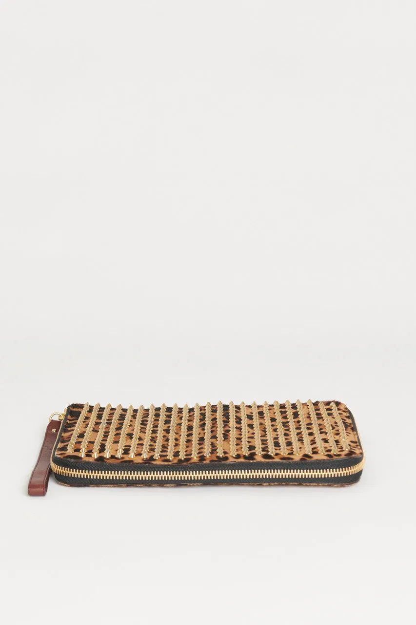Leopard Studded Preowned iPad Case