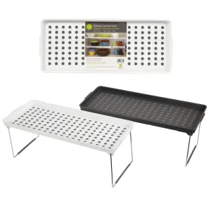 L.Gourmet 18.25"x7.5"x7" Foldable Cabinet Shelf, 2 col., label
