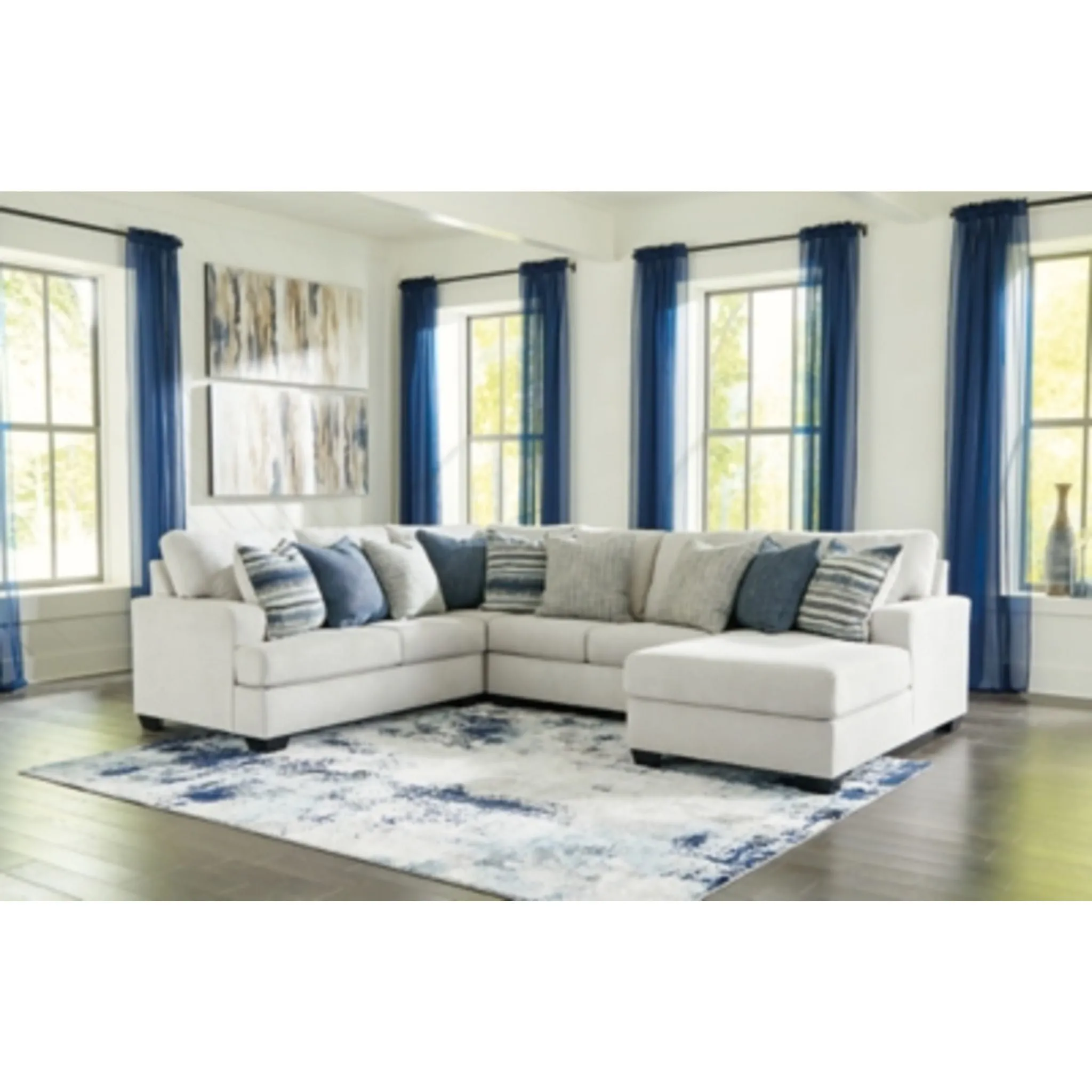 Lowder 4 Piece Sectional with Chaise