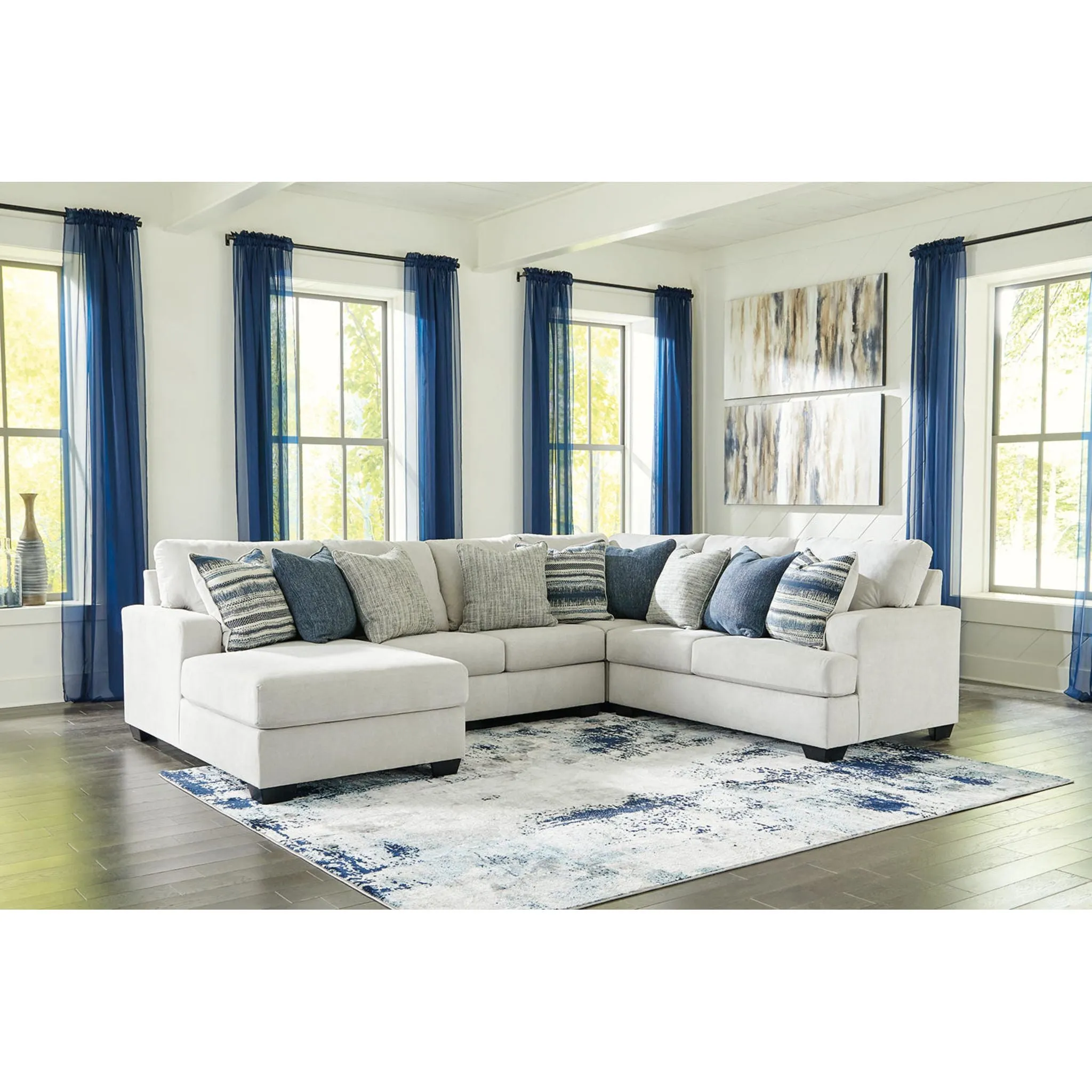 Lowder 4 Piece Sectional with Chaise