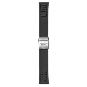 Luminox 24mm Cut-to-Fit Branded Rubber Strap in Black