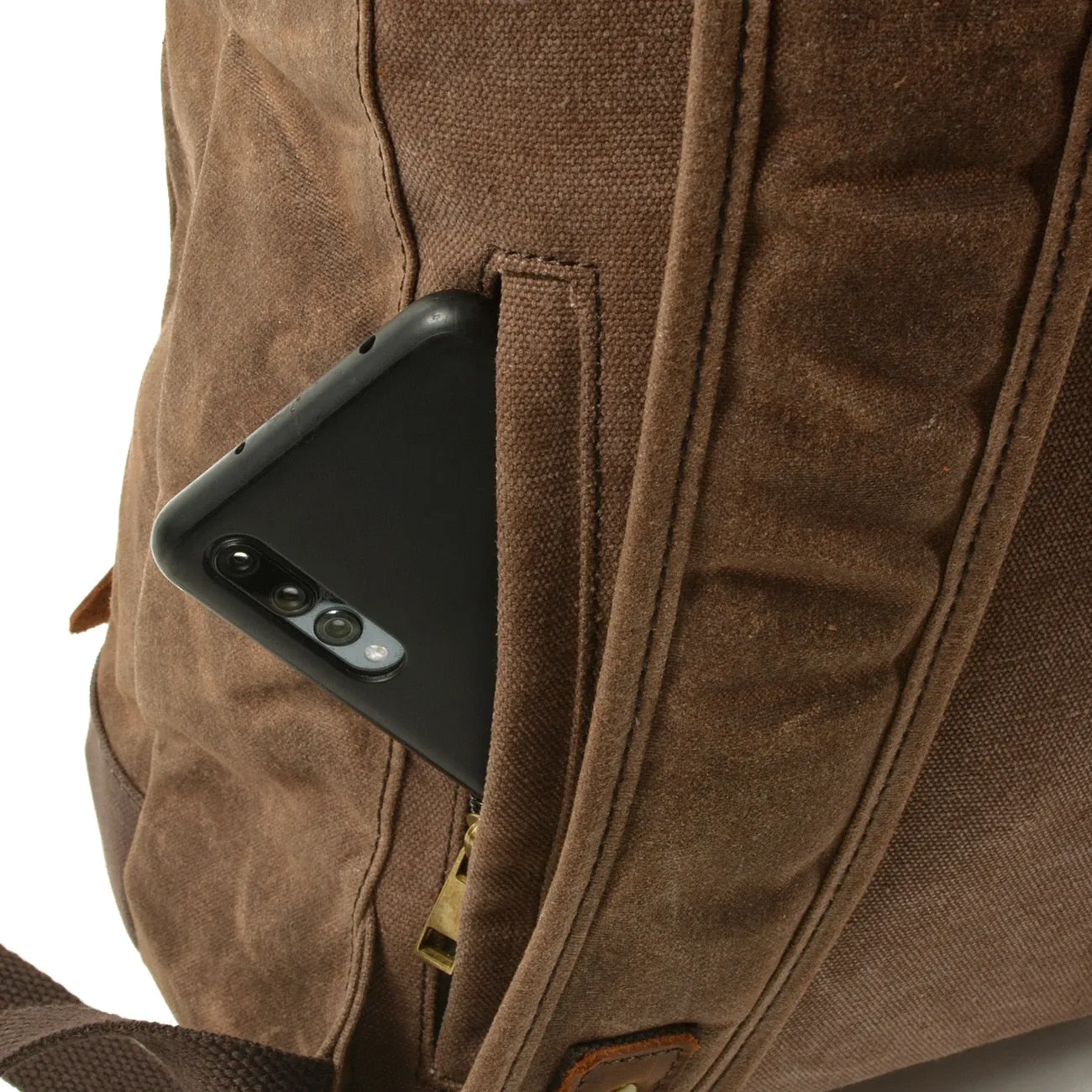 Lux Vintage Waterproof Anti-Theft Wax Canvas Backpack