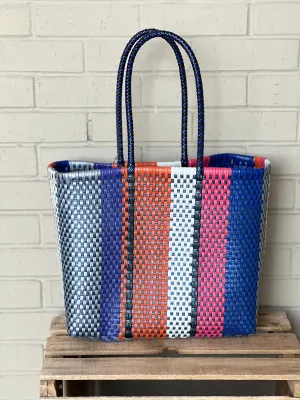 Maria Victoria Tamayo Collection Orange White Blue Pink Womens Tote