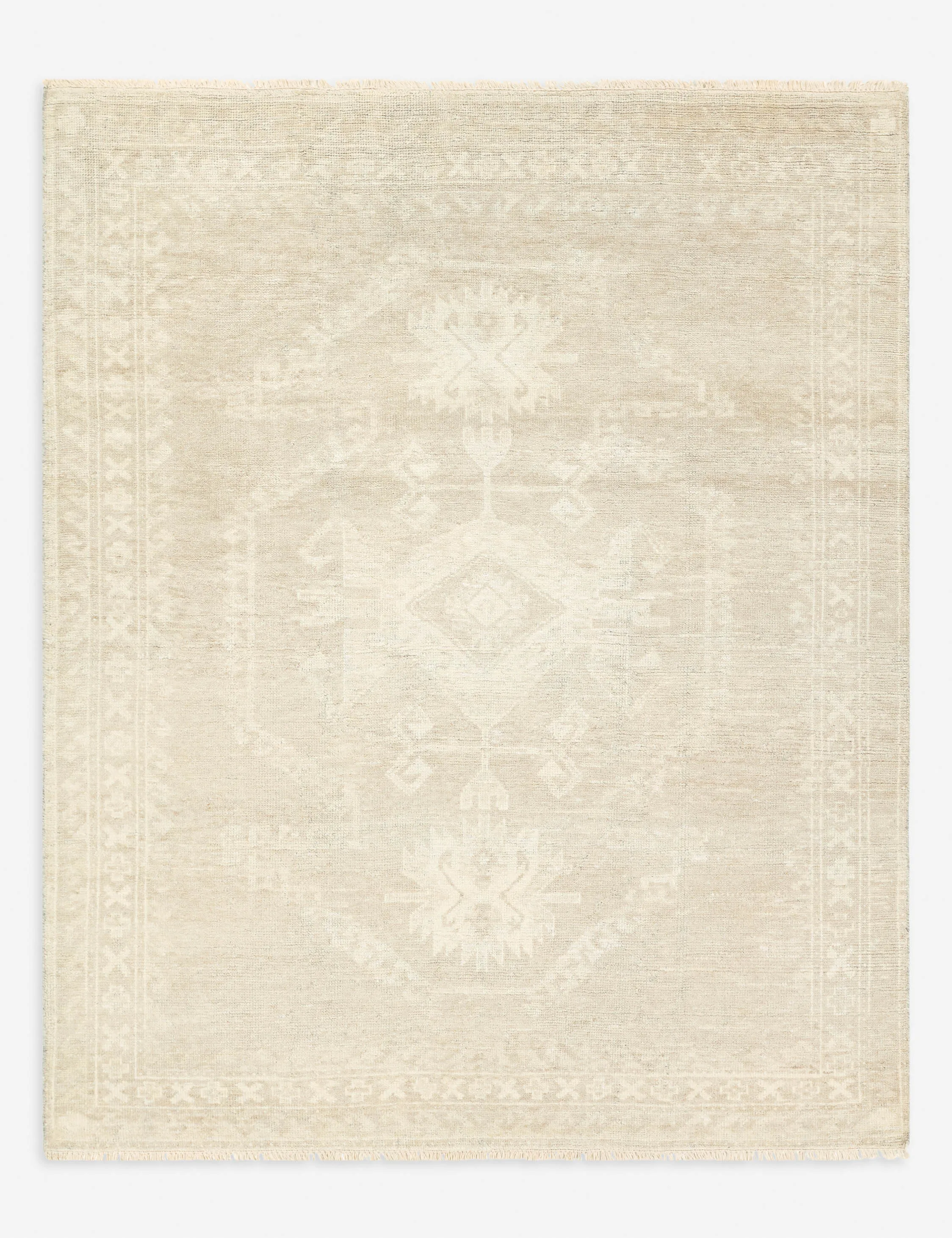 Mayrose Hand-Knotted Wool-Blend Rug