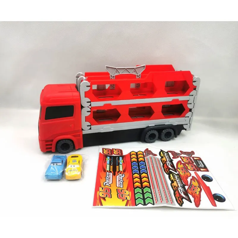 McQueen Double Layer Foldable Truck With 2 Cars