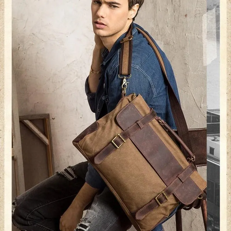 Military Canvas Messenger Bag