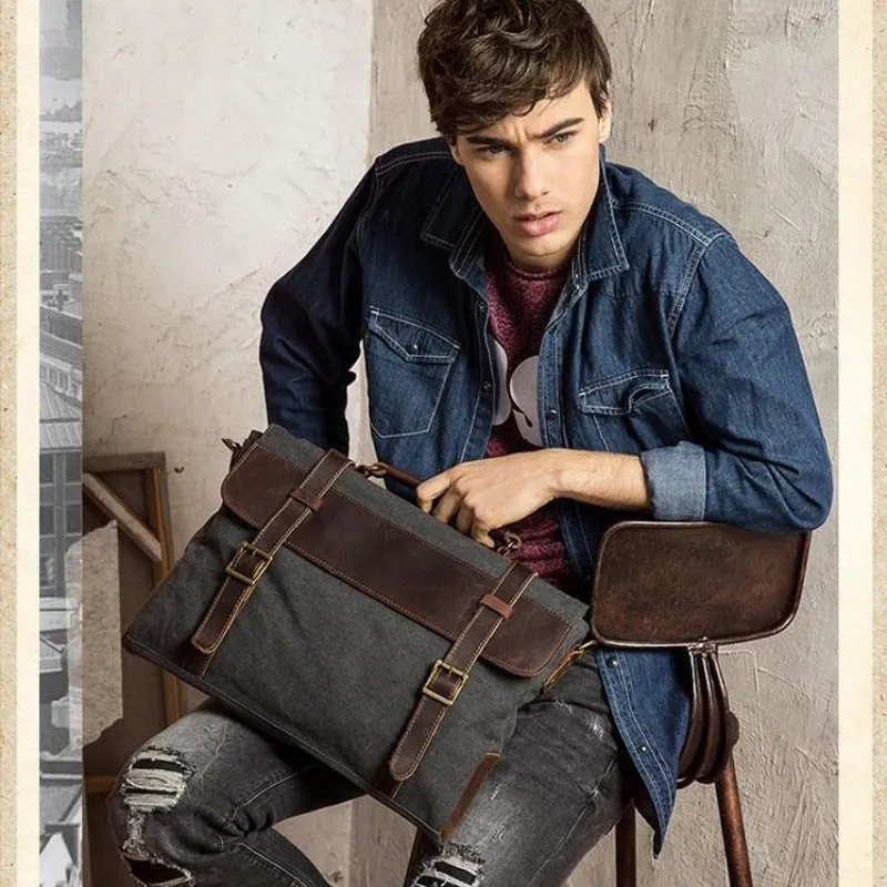 Military Canvas Messenger Bag