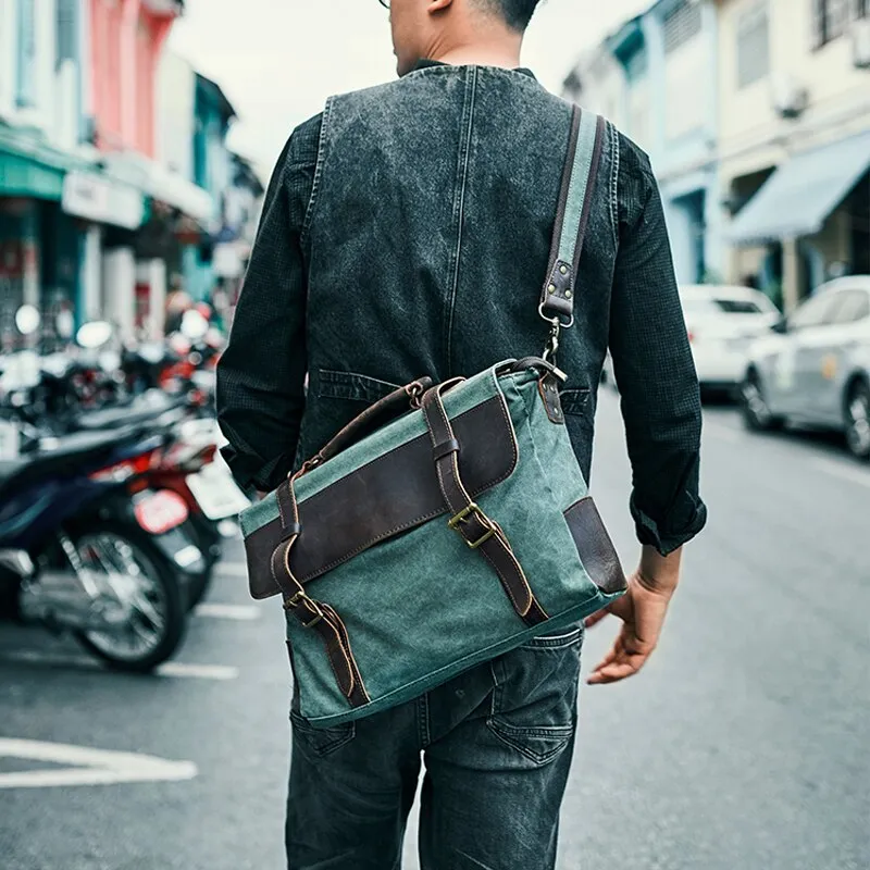Military Canvas Messenger Bag