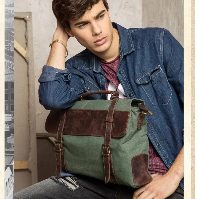 Military Canvas Messenger Bag