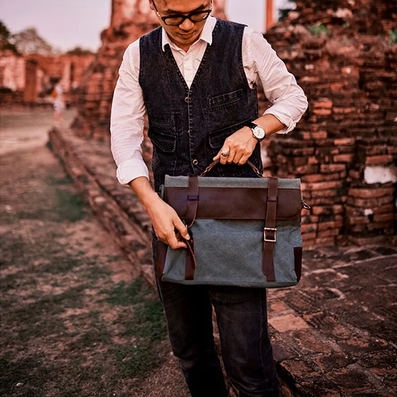 Military Canvas Messenger Bag