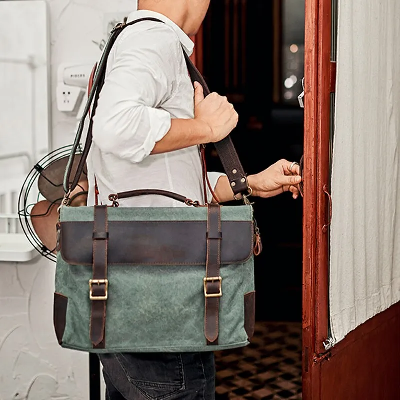 Military Canvas Messenger Bag