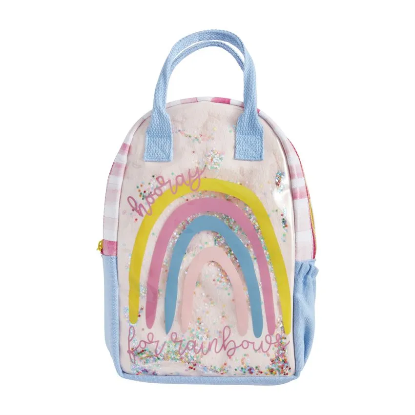 Mud Pie Rainbow Vinyl Backpack
