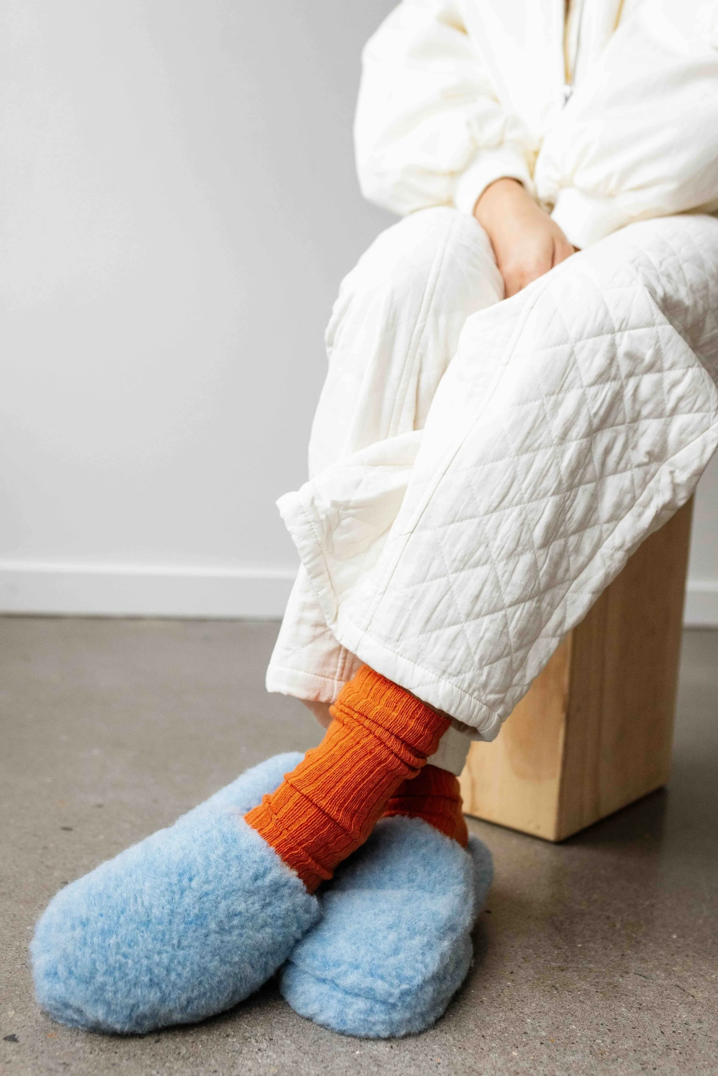 Mule Slippers (Light Blue)