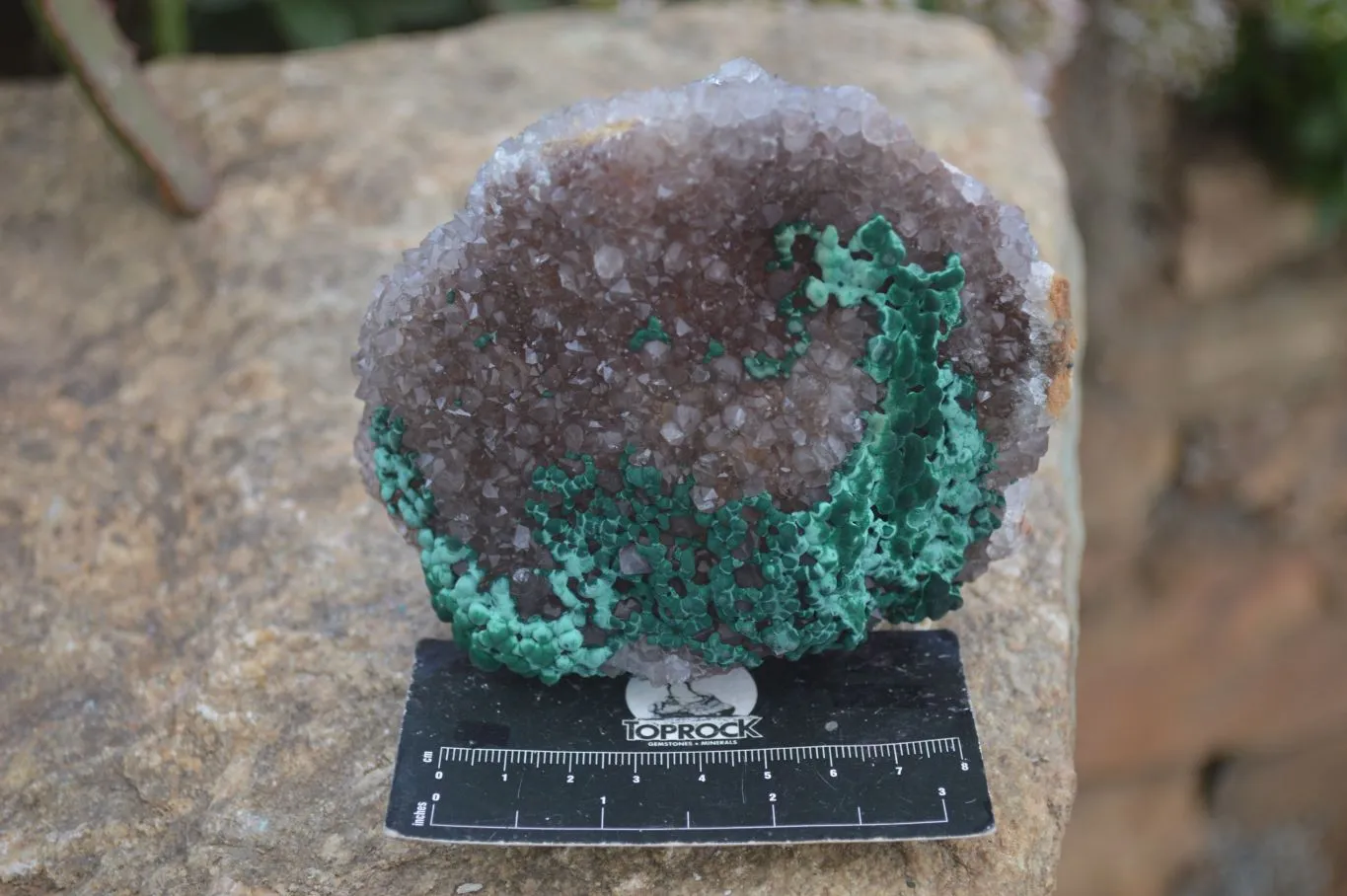 Natural Rare Ball Malachite On Quartz & Dolomite Specimens x 2 From Kambove, Congo