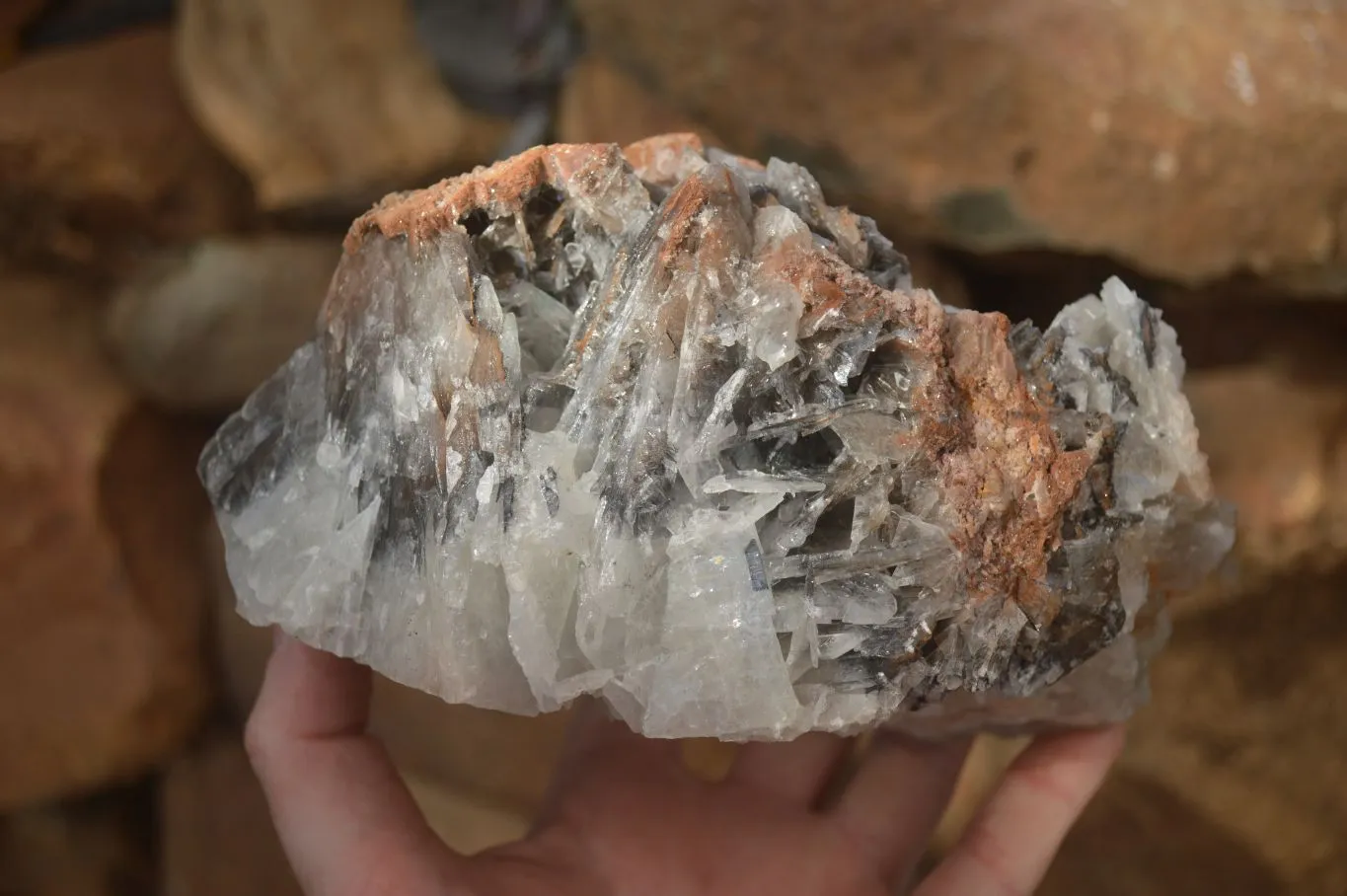 Natural Rare Bladed Barite Specimen x 1 From Congo