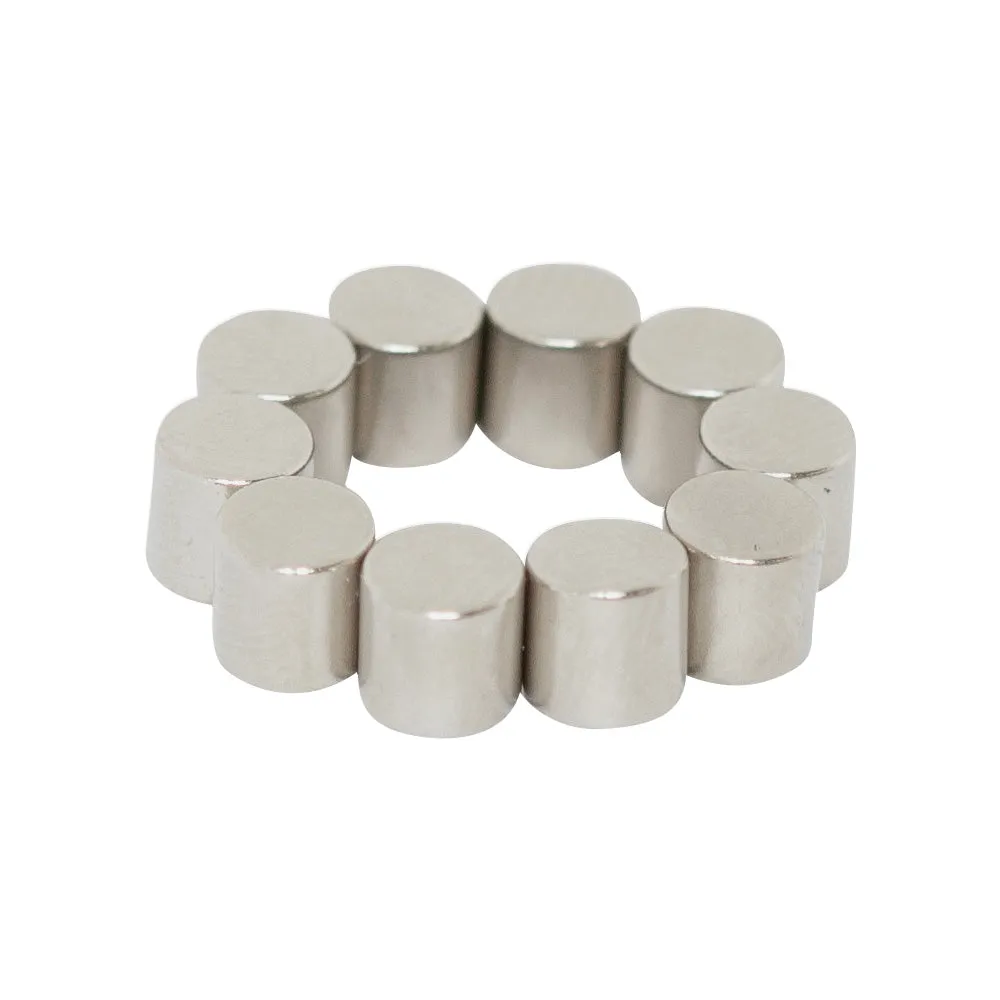 Neodymium Cylinder Magnet - 4mm x 4mm | N35H | High Temp ≤120ºC | Diametrically Magnetised