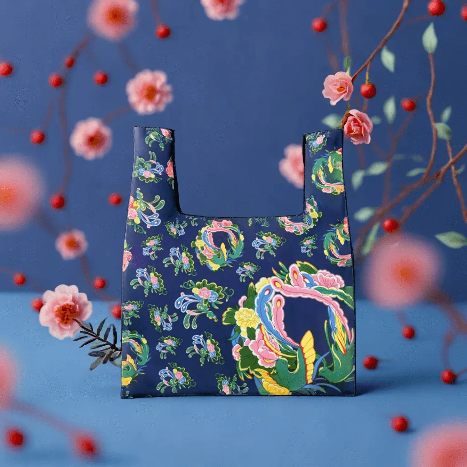 Northeast China Big Flower Eco-Friendly Durable Canvas Bag