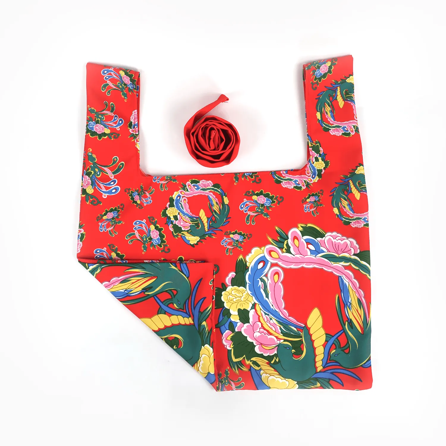 Northeast China Big Flower Eco-Friendly Durable Canvas Bag