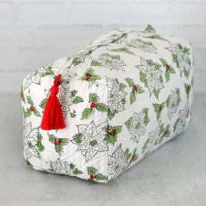 PAR Cosmetic Bag Poinsettia