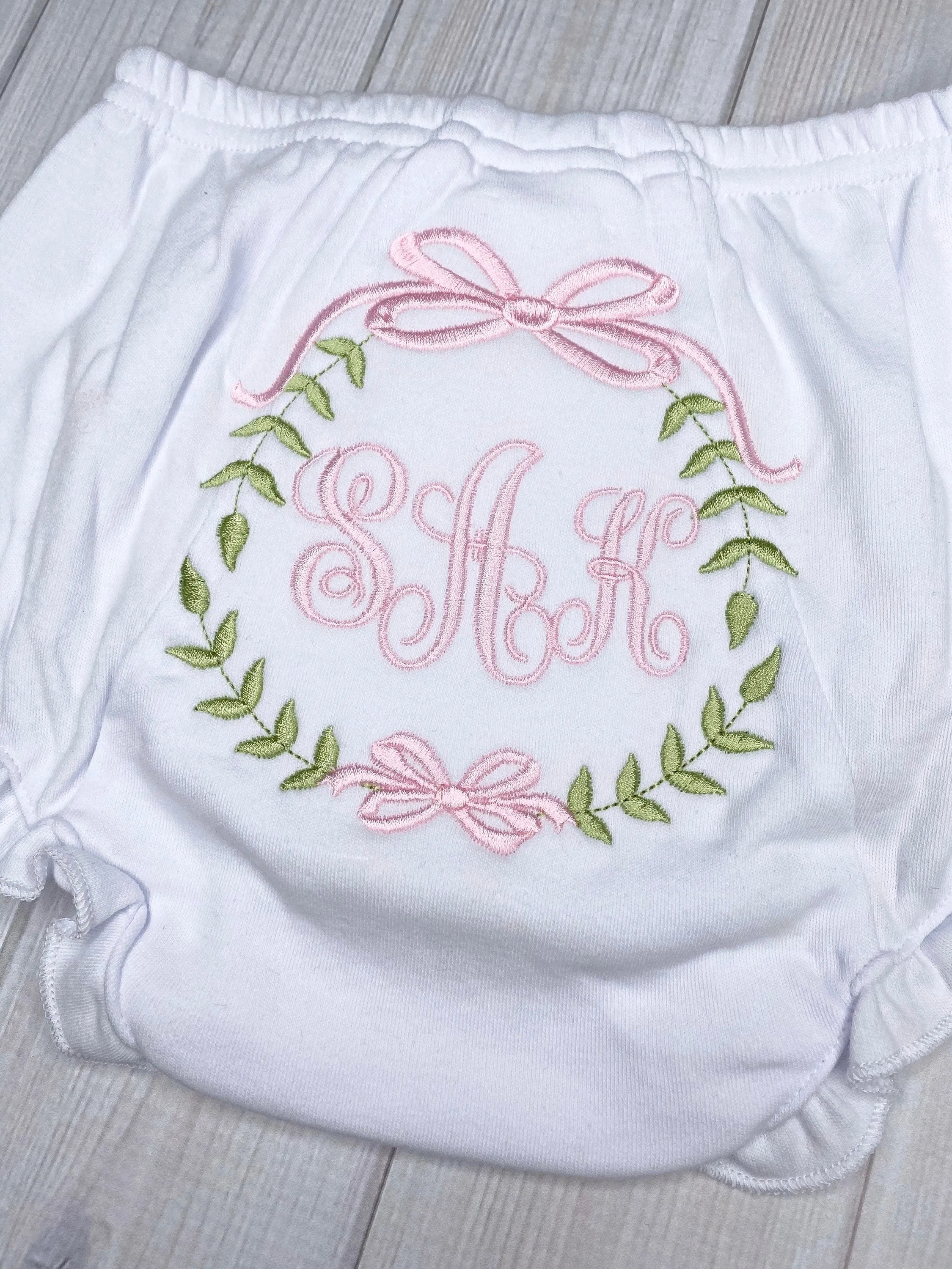 Personalized Monogrammed Baby Bloomers / Diaper Covers