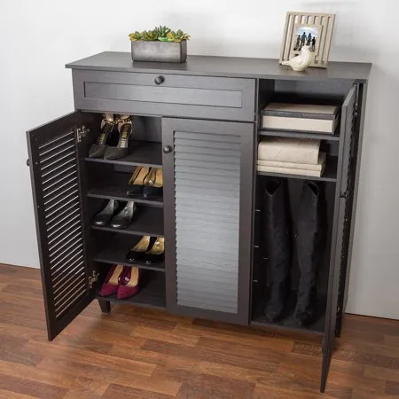 Pocillo Wood Shoe Storage Cabinet
