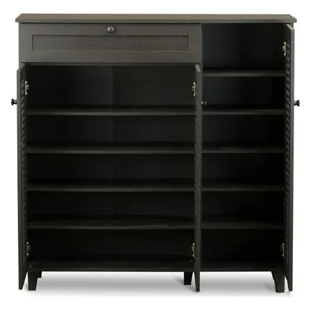 Pocillo Wood Shoe Storage Cabinet